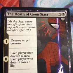 1x The Death of Gwen Stacy MTG Marvel's Spider-Man NM Magic Regular - Image 2