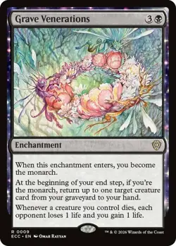 4x Grave Venerations NM-Mint, English Commander: Lorwyn Eclipsed MTG Magic - Image 1