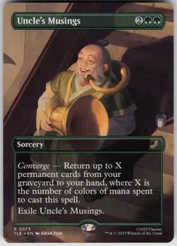 MTG Uncle's Musings (Borderless) Normal NM Avatar: The Last Airbender: Eternal-L - Image 1
