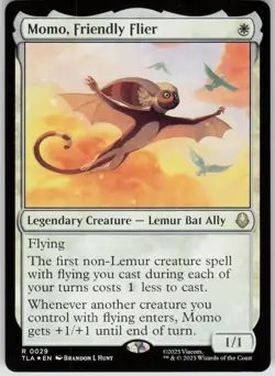 MTG Momo, Friendly Flier Foil NM Avatar: The Last Airbender Magic 29 - Image 1