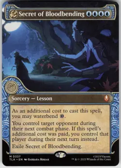 MTG Secret of Bloodbending (Showcase) Normal NM Avatar The Last Airbender Magic - Image 1