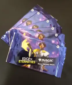 MAGIC THE GATHERING EDGE OF ETERNITIES FOIL PROMO BOOSTER PACK LOT OF 6 - Image 1