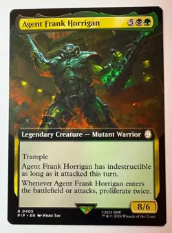MTG Agent Frank Horrigan (Extended Art) - Fallout (PIP) - NM - Image 1