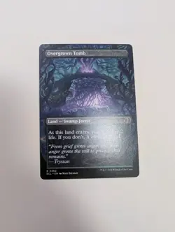 MTG - Overgrown Tomb (Borderless) - Lorwyn Eclipsed NM/M Condition - Image 4