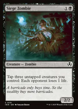 Siege Zombie - Foil - Innistrad Remastered #131 MTG Magic The Gathering - Image 1