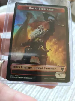 MTG KHM Dwarf Berserker (012) Bird (005) Token + Bird 005 Foil Free Shipping - Image 4