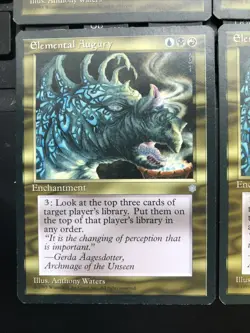 Elemental Augury X4 Ice Age Played Conditions see pics Front Back - Image 2