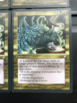 Elemental Augury X4 Ice Age Played Conditions see pics Front Back - Image 3