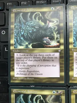 Elemental Augury X4 Ice Age Played Conditions see pics Front Back - Image 5