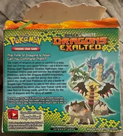 POKEMON : BLACK AND WHITE DRAGONS EXALTED EMPTY DISPLAY BOX TCG 2012 - Image 4