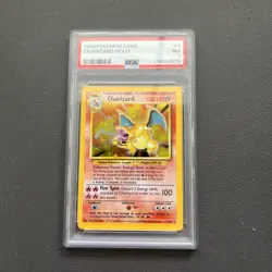 1999 Pokemon Game Charizard Holo #4 PSA 7 - Image 1