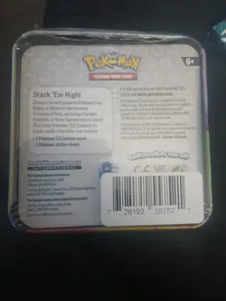 Pokemon Scarlet Violet 2025 Stacking Tin 3 Booster Packs Factory Sealed 🔥 🔥 - Image 1