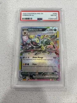 2025 Pokemon Pre EN Umbreon EX #60 NM-MT PSA 8 - Image 1