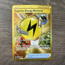 Superior Energy Retrieval 277/193 NM/M PAL EN Paldea Evolved SV Gold Pokemon - Image 1