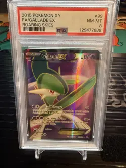 PSA 8 2015 Pokemon XY Roaring Skies Full Art Gallade EX #99 - Image 1