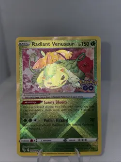 Radiant Venusaur 004/078 Pokemon GO Holo - Image 1