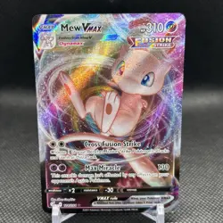 2021 Pokemon Mew 114 / 264 Vmax Fusion Strike Sword Shield SWSH TCG Ultra Rare - Image 1