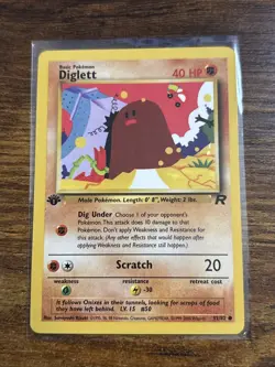 Pokemon TCG - Diglett 1st Edition 52/82 - Team Rocket Vintage - Image 1