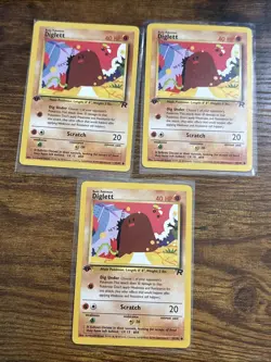 Pokemon TCG - Diglett 1st Edition 52/82 - Team Rocket Vintage - Image 3