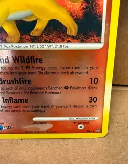 Pokemon Vulpix Shiny SH6-12 Platinum Reverse Holo, Near Mint - Image 3