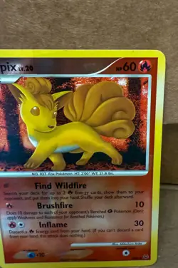 Pokemon Vulpix Shiny SH6-12 Platinum Reverse Holo, Near Mint - Image 4
