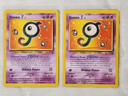 Played Unown J - Normal #38 Black Star Promo Pokemon TCG - Image 1