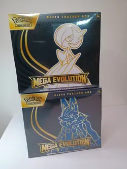 Pokemon TCG Mega Evolution ETB Lot ~ Lucario & Gardevoir Elite Trainer Boxes - Image 1
