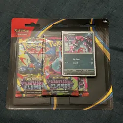 Pokemon TCG Phantasmal Flames 3 Pack Triple Blister Sneasel Sealed - Image 1