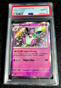 PSA 10 GEM MINT POKEMON 2024 WIGGLYTUFF PAF SHINY RARE EN #147 G1919 - Image 1