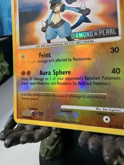Lucario 6/130 - Burger King Stamped Reverse Holo - Pokemon Diamond & Pearl [HP] - Image 2