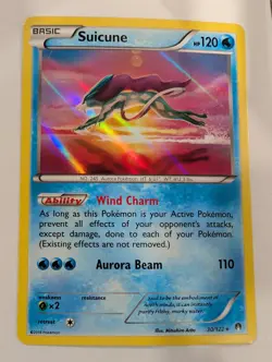 Suicune 30/122 - XY BREAKPoint Pokemon Holo Foil Rare Nice! - Image 1
