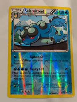 Seismitoad 35/122 - XY BREAKPoint Pokemon Reverse Holo Foil Nice! - Image 1