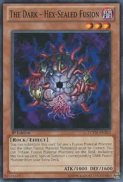 The Dark - Hex-Sealed Fusion - LCYW-EN263 - Common - 1st Edition HP Yugioh Legen - Image 1