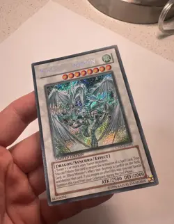 Yugioh Stardust Dragon CT05-EN001 2008 Collectors Tin Secret Rare Near Mint - Image 2