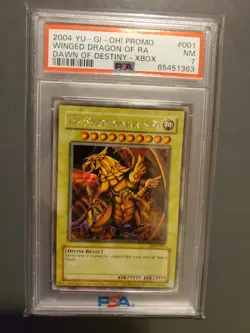 Yugioh The Winged Dragon of Ra DOD-001 Dawn of Destiny PSA 7 - Image 1