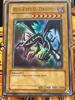 Near Mint Red-Eyes B. Dragon Ultra Rare LOB-070 The Legend of Blue Eyes - Image 1