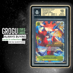 One Piece OP - Monkey D. Luffy Pre-Release WINNER PROMO OP03 P-036 - BGS 10 - Image 1