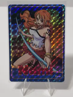 One Piece Holographic Trading Sticker Nami Zou - Image 1