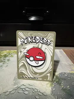 😈 Pokederp Halloween Shadowbud Holo Gengar 27/36 Derpy Fan Art Card 😈 - Image 2