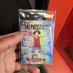 One Piece Monkey D. Luffy US Voyage College Basketball Card Rutgers IN HAND - Image 5