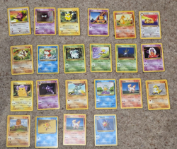Vintage Pokemon WOTC Bundle -22 Card Lot - Base/Jungle/Fossil - No Duplicates - Image 1
