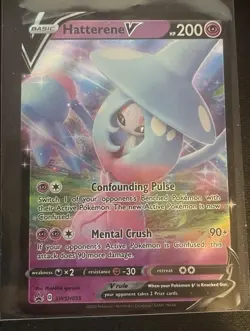 Pokemon TCG Hatterene V SWSH055 SWSH: Sword & Shield Promo Promo Holo Card - Image 1