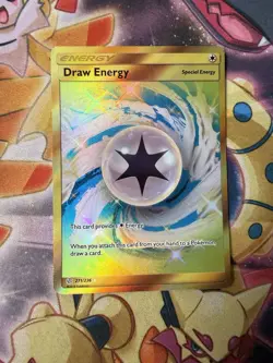 Draw Energy 271/236 Cosmic Eclipse 2019 Secret Rare Gold Pokemon Card TCG NM LP - Image 1