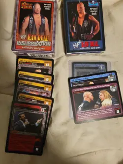 WWE Raw Deal CCG : Steve Austin card lot - Image 1