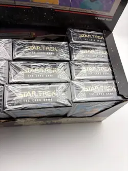 Star Trek Collectible Card Game Box Opened with 10 Starter Decks - Image 2