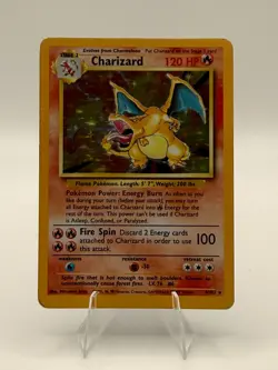 Charizard 4/102 Holo Base Set Unlimited 1999 Pokemon Card - Image 1