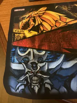 Konami YuGiOh! Slifer, Obelisk & Ra, Egyptian God TCG Trading Card Game/Play Mat - Image 2
