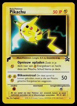 Pokemon Card - Pikachu 4 DUTCH Pikachu World Collection Promo - Image 1
