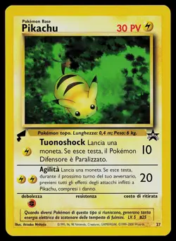 Pokemon Card - Pikachu 27 ITALIAN Pikachu World Collection Promo - Image 1