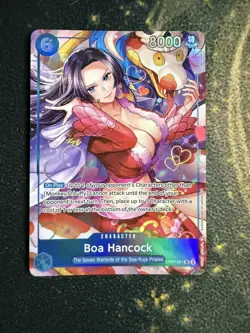 One Piece TCG Boa Hancock SR Alternative Art Card OP07-051 English Edition - Image 1